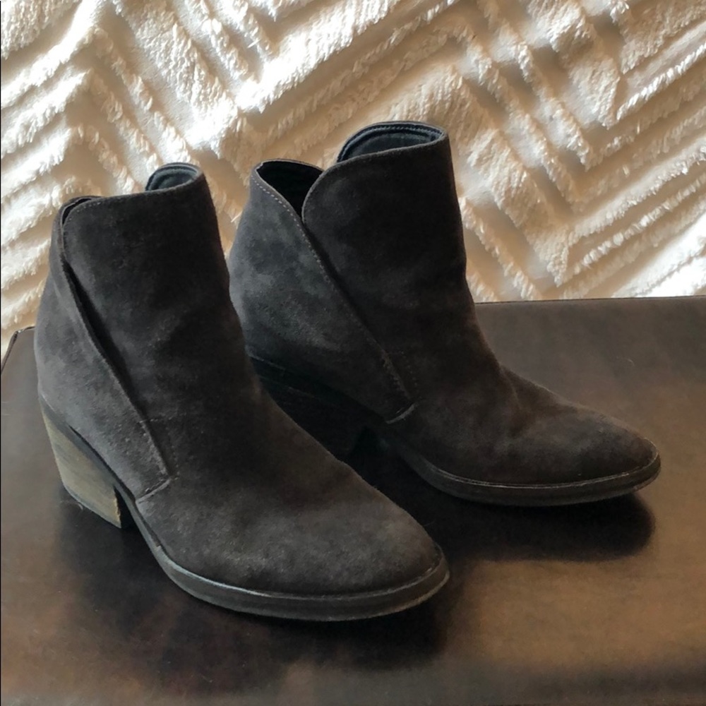 Dolce Vita Grey Suede Booties